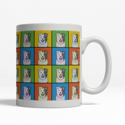 Border Collie Dog Cartoon Pop-Art Mug - Right View