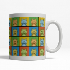 Cairn Terrier Dog Cartoon Pop-Art Mug - Right View