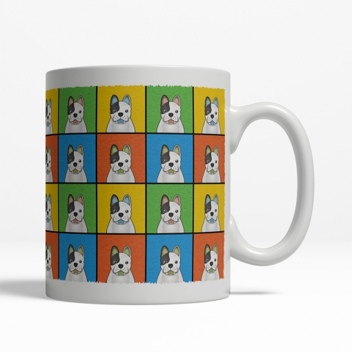 French Bulldog Dog Cartoon Pop-Art Mug - Right View