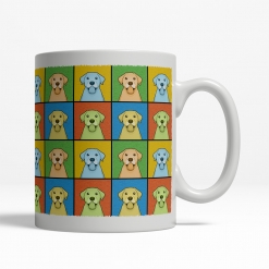 Labrador Retriever Dog Cartoon Pop-Art Mug - Right View