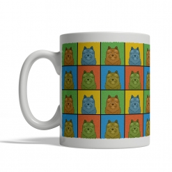 Norwich Terrier Dog Cartoon Pop-Art Mug - Left View