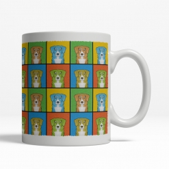 Nova Scotia Duck Tolling Retriever Dog Cartoon Pop-Art Mug - Right View