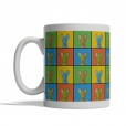 Pharaoh Hound Dog Cartoon Pop-Art Mug - Left View