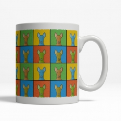 Pharaoh Hound Dog Cartoon Pop-Art Mug - Right View