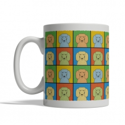 Poodle Dog Cartoon Pop-Art Mug - Left View