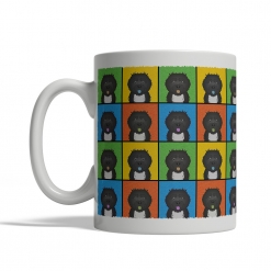 Portuguese Water Dog Dog Cartoon Pop-Art Mug - Left View