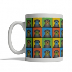 Rottweiler Dog Cartoon Pop-Art Mug - Left View