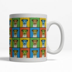 Smooth Fox Terrier Dog Cartoon Pop-Art Mug - Right View