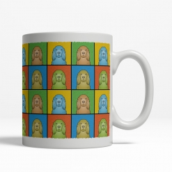 Sussex Spaniel Dog Cartoon Pop-Art Mug - Right View