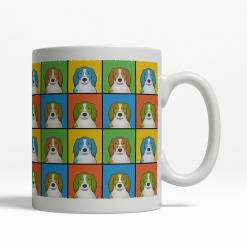 Welsh Springer Spaniel Dog Cartoon Pop-Art Mug - Right View