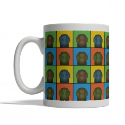 Boykin Spaniel Dog Cartoon Pop-Art Mug - Left View