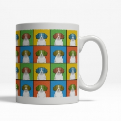 Brittany Dog Cartoon Pop-Art Mug - Right View