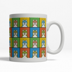 Canadian Eskimo Dog Dog Cartoon Pop-Art Mug - Right View