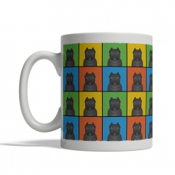 Cane Corso Dog Cartoon Pop-Art Mug - Left View