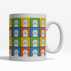 Cavachon Dog Cartoon Pop-Art Mug - Right View