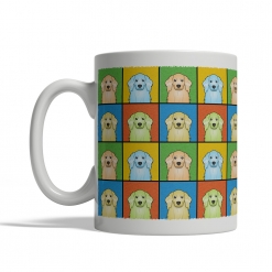 American Cocker Spaniel Dog Cartoon Pop-Art Mug - Left View