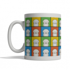 Great Pyrenees Dog Cartoon Pop-Art Mug - Left View