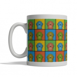 Irish Setter Dog Cartoon Pop-Art Mug - Left View