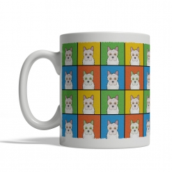 Jackapoo Dog Cartoon Pop-Art Mug - Left View