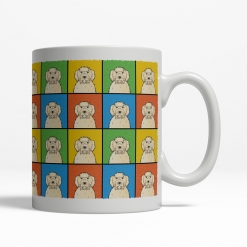 Labradoodle Dog Cartoon Pop-Art Mug - Right View
