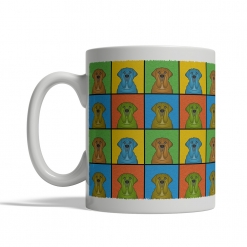 Neapolitan Mastiff Dog Cartoon Pop-Art Mug - Left View