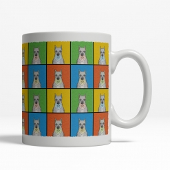 Schnauzer Dog Cartoon Pop-Art Mug - Right View