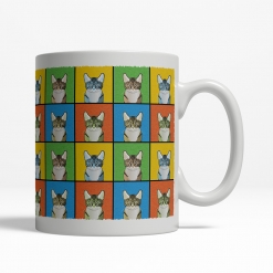 American Wirehair Cat Cartoon Pop-Art Mug - Right