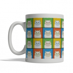 Himalayan Cat Cartoon Pop-Art Mug - Left