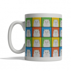 Persian Cat Cartoon Pop-Art Mug - Left