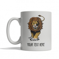 Stalking Lion Personalized Mug