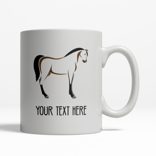 Horse Personalized Mug Back