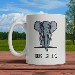 Elephant Personalized Mug Front