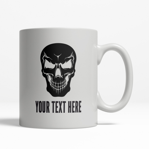 Evil Skull Personalized Mug Front