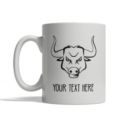 Angry Bull Personalized Mug