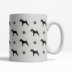 Airedale Terrier Silhouette Coffee Cup