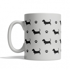 Basset Hound Silhouettes Mug