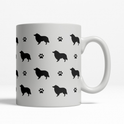 Collie Silhouette Coffee Cup