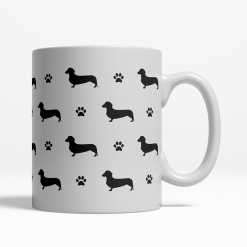 Dachshund Silhouette Coffee Cup