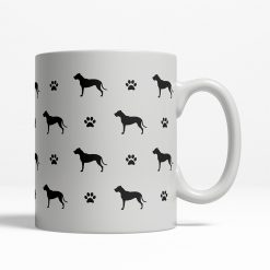 Dogo Argentino Silhouette Coffee Cup