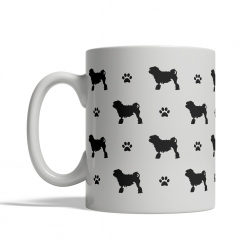Little Lion Dog Silhouettes Mug