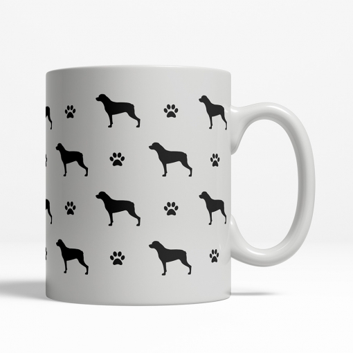 Rottweiler Silhouette Coffee Cup