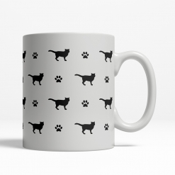 British Shorthair Silhouette Coffee Cup