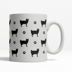 Japanese Bobtail Silhouette Coffee Cup