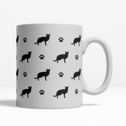 Russian Blue Silhouette Coffee Cup