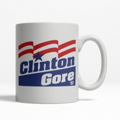 Clinton Gore 1992 Coffee Cup