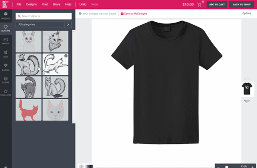 Design Your Own Ladies T-Shirt