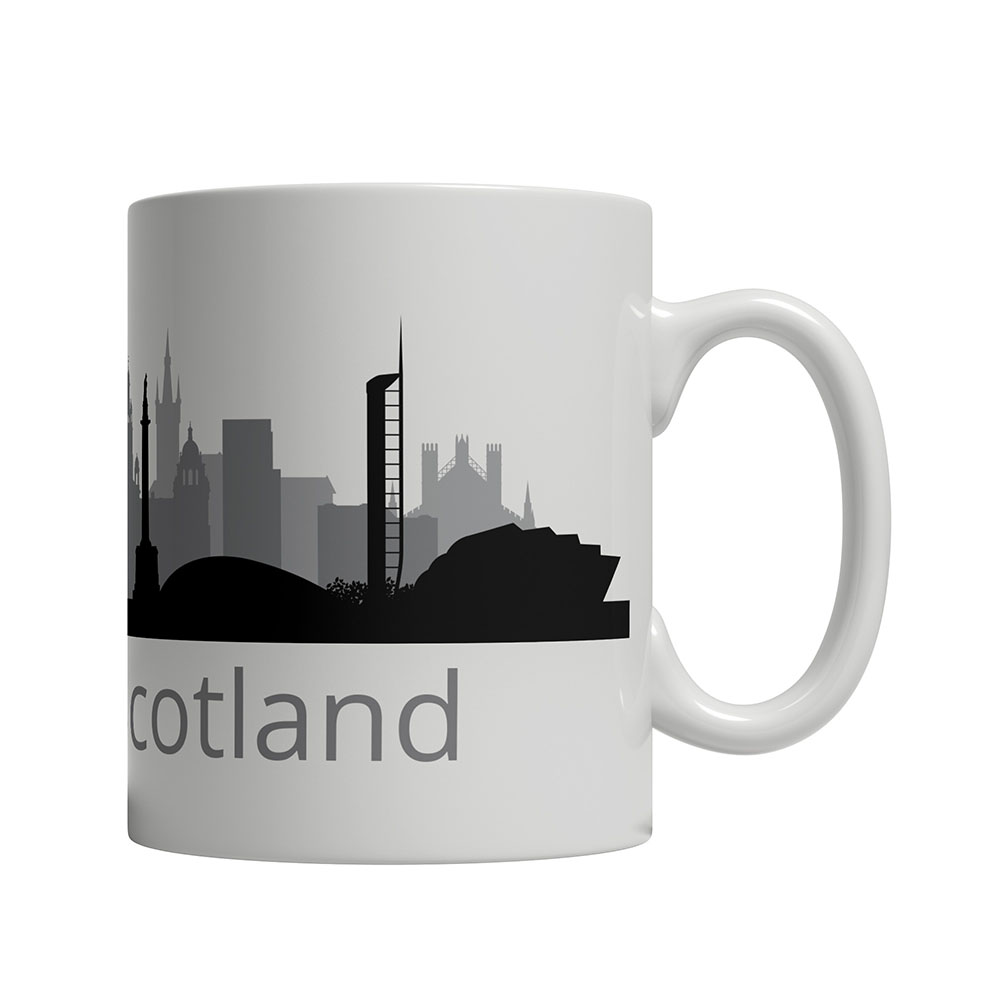 Glasgow Skyline Coffee Mug Custom Gifts Etc.