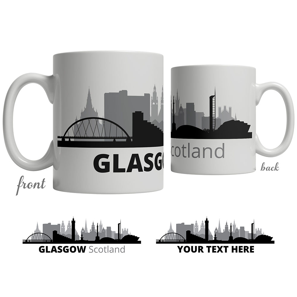 Glasgow Skyline Coffee Mug Custom Gifts Etc.