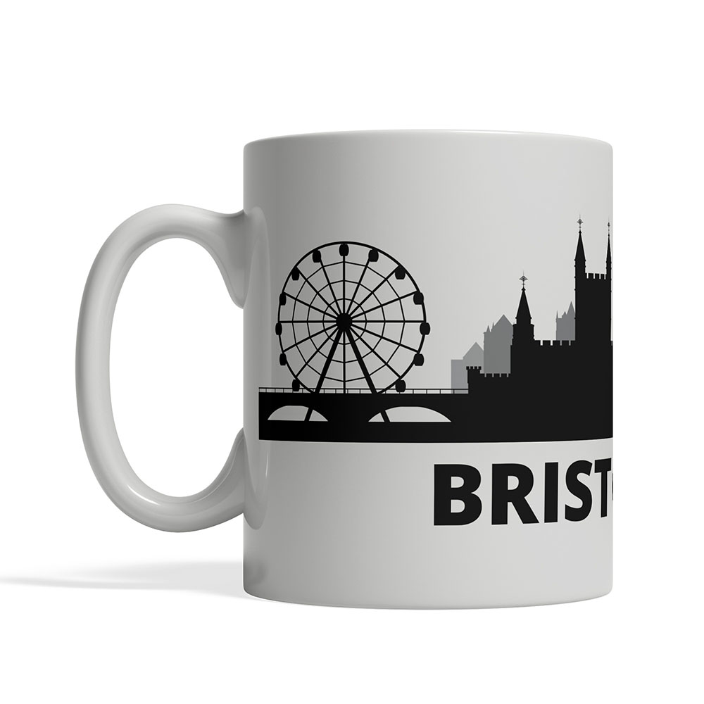 Bristol Skyline Coffee Mug Custom Gifts Etc.