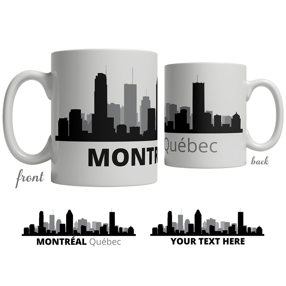 Montréal Skyline Coffee Mug Custom Gifts Etc.